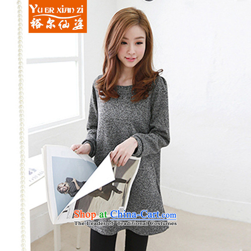 Yu-Sin-to increase women's code 2015 autumn and winter new fat mm thin in the Korean version of Liberal Women clothes, forming the sweater dresses 191 Gray 4XL recommends that you, Carol, 160-180 (yuerxianzi cents) , , , shopping on the Internet