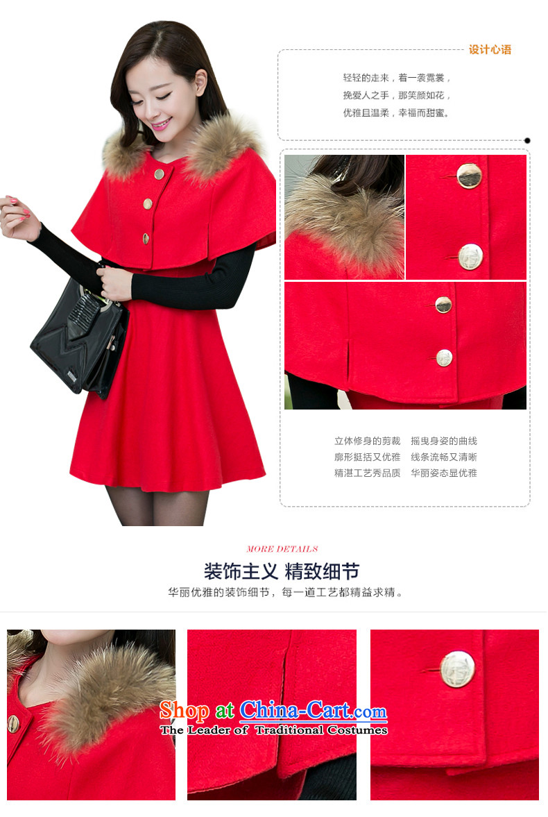 The World 2015 autumn and winter clothing stores new thick cloak Sau San long-sleeved bon bon skirt gross? Kit Coat two kits female red L picture, prices, brand platters! The elections are supplied in the national character of distribution, so action, buy now enjoy more preferential! As soon as possible.