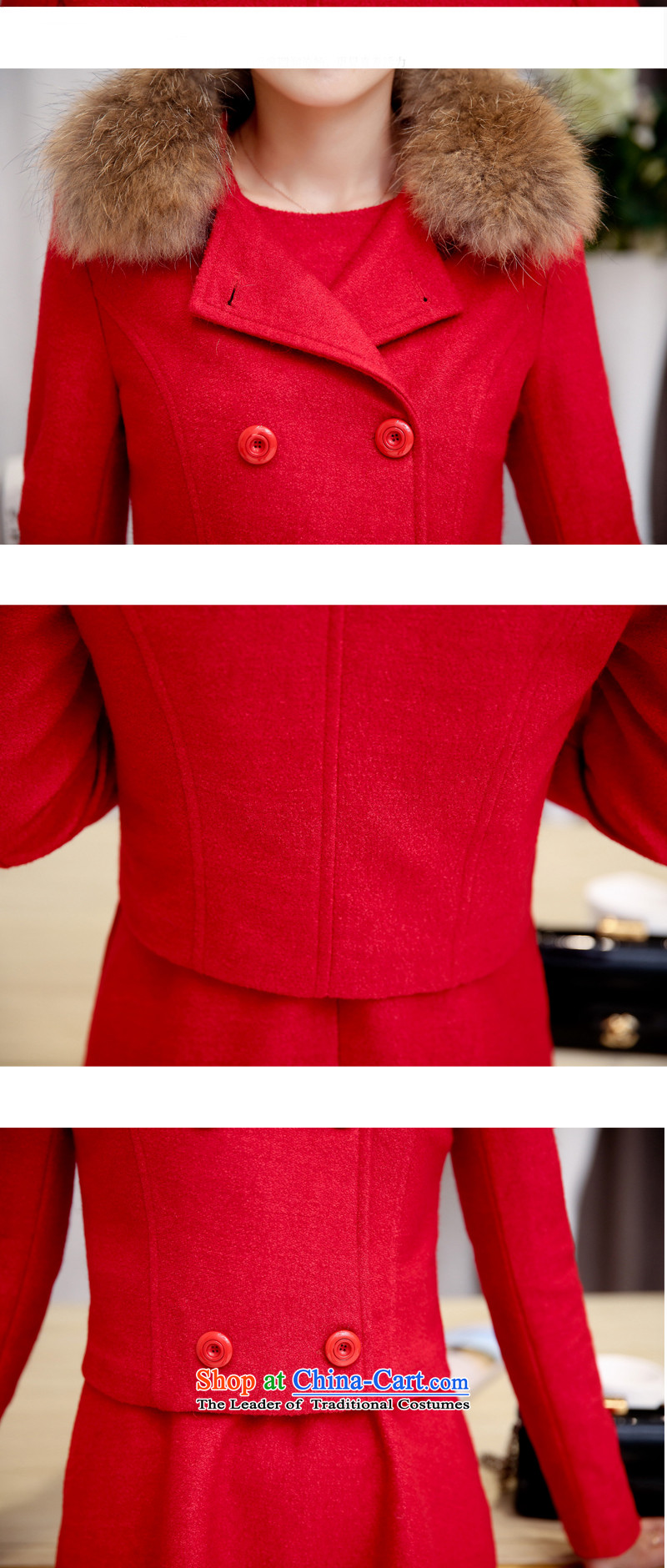 The Arabic gross sin yi? 2015 autumn and winter coats female new two kits? female Korean jacket in Sau San long a wool coat female red XL Photo, prices, brand platters! The elections are supplied in the national character of distribution, so action, buy now enjoy more preferential! As soon as possible.