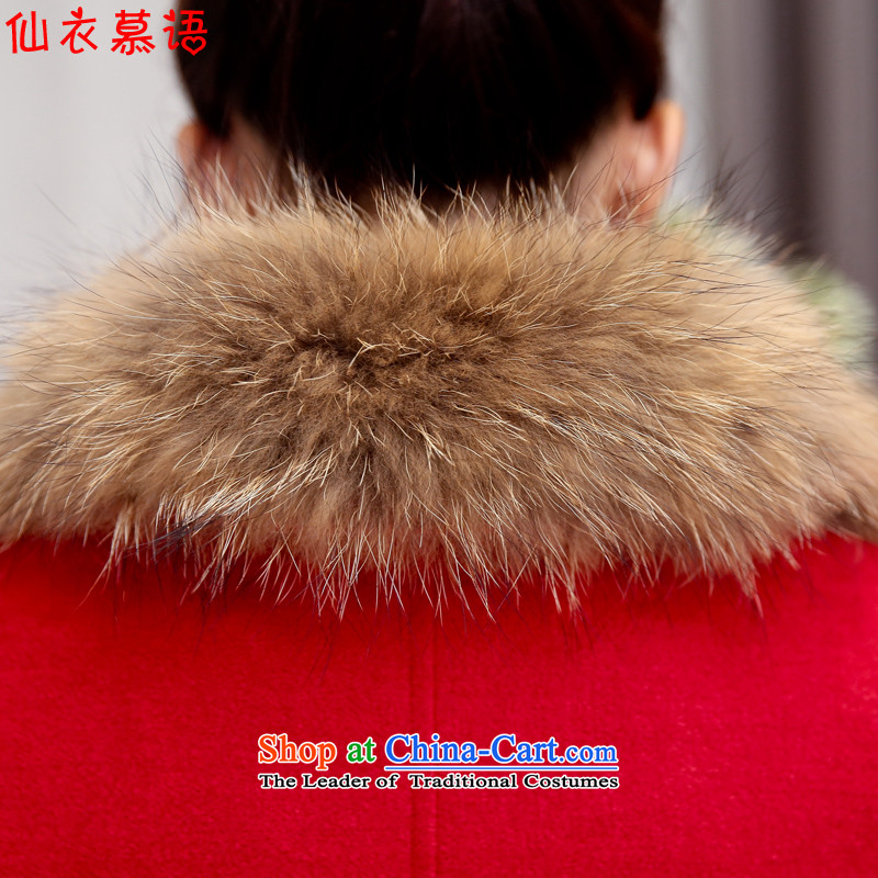 The Arabic gross sin yi? 2015 autumn and winter coats female new two kits? female Korean jacket in Sau San long a wool coat female red XL, Sin The Arabic , , , Yi shopping on the Internet