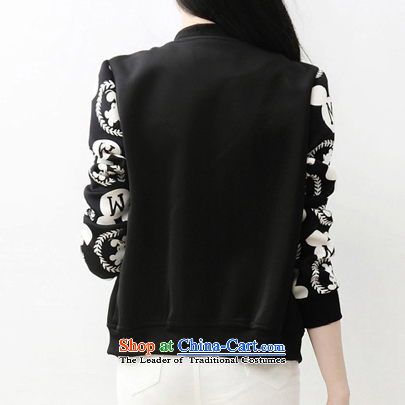 O Chi Mei (aoqimei) 2015 new Korean version of large numbers of ladies thick MM video thin jacket to intensify cardigan jacket XXXXL, 6036 Black O Chi Mei (aoqimei) , , , shopping on the Internet