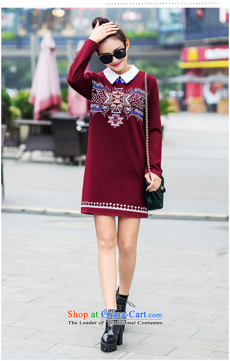 Mr NGAN 2015 large drift female winter long-sleeved shirt collar thick solid stylish dresses D319 wine red  L picture, prices, brand platters! The elections are supplied in the national character of distribution, so action, buy now enjoy more preferential! As soon as possible.