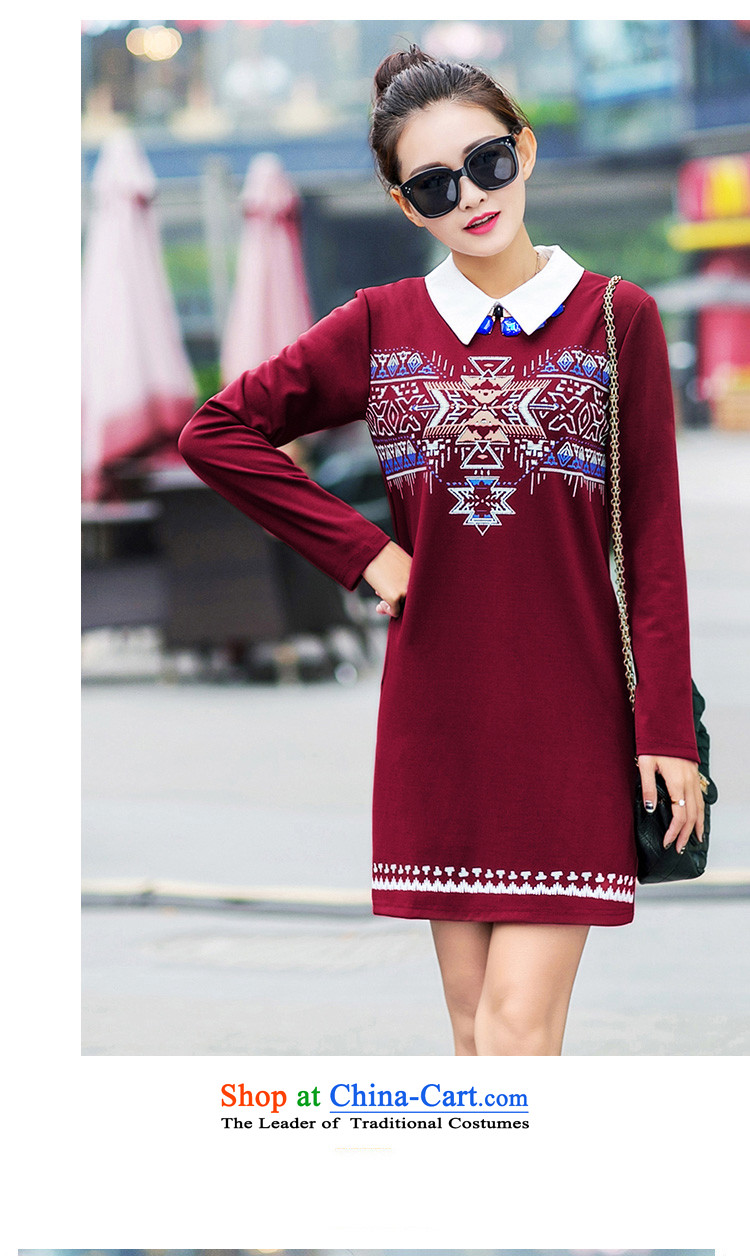 Mr NGAN 2015 large drift female winter long-sleeved shirt collar thick solid stylish dresses D319 wine red  L picture, prices, brand platters! The elections are supplied in the national character of distribution, so action, buy now enjoy more preferential! As soon as possible.