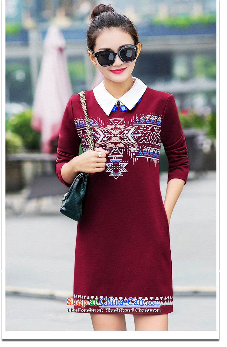 Mr NGAN 2015 large drift female winter long-sleeved shirt collar thick solid stylish dresses D319 wine red  L picture, prices, brand platters! The elections are supplied in the national character of distribution, so action, buy now enjoy more preferential! As soon as possible.