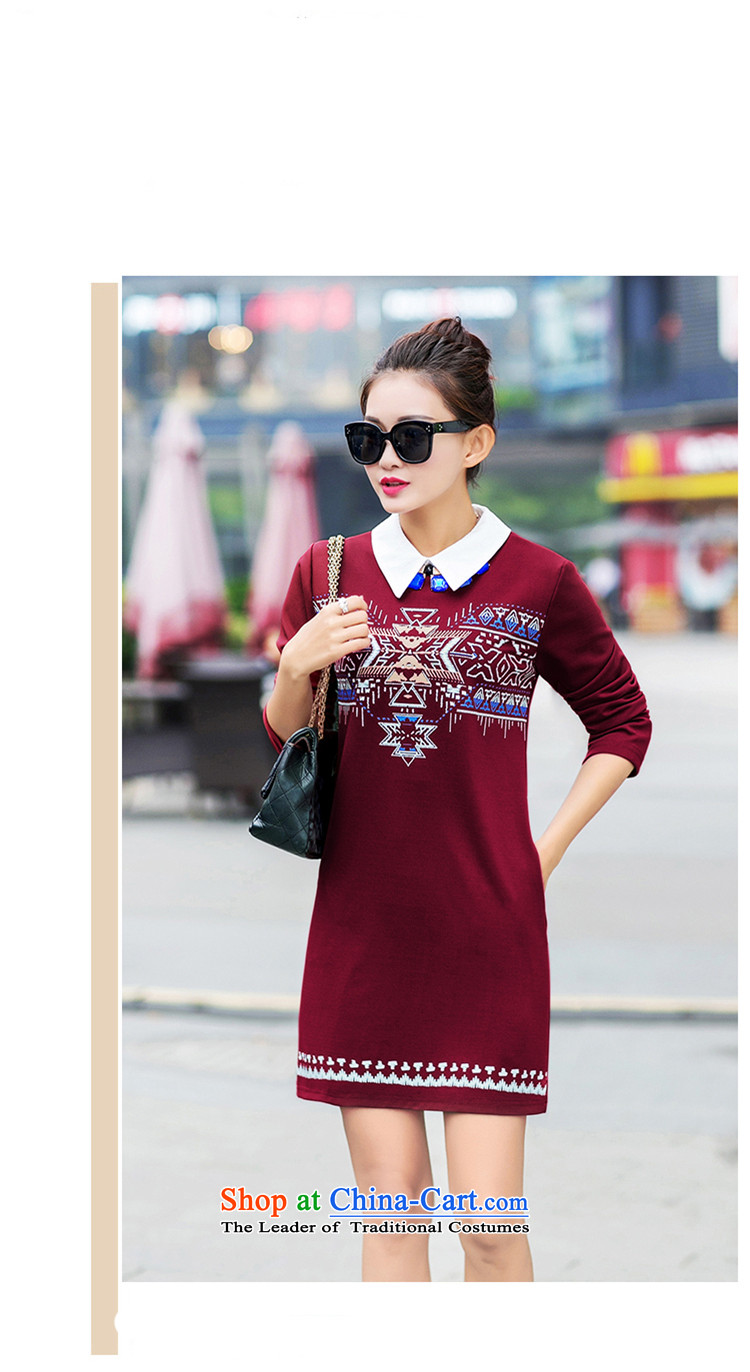 Mr NGAN 2015 large drift female winter long-sleeved shirt collar thick solid stylish dresses D319 wine red  L picture, prices, brand platters! The elections are supplied in the national character of distribution, so action, buy now enjoy more preferential! As soon as possible.