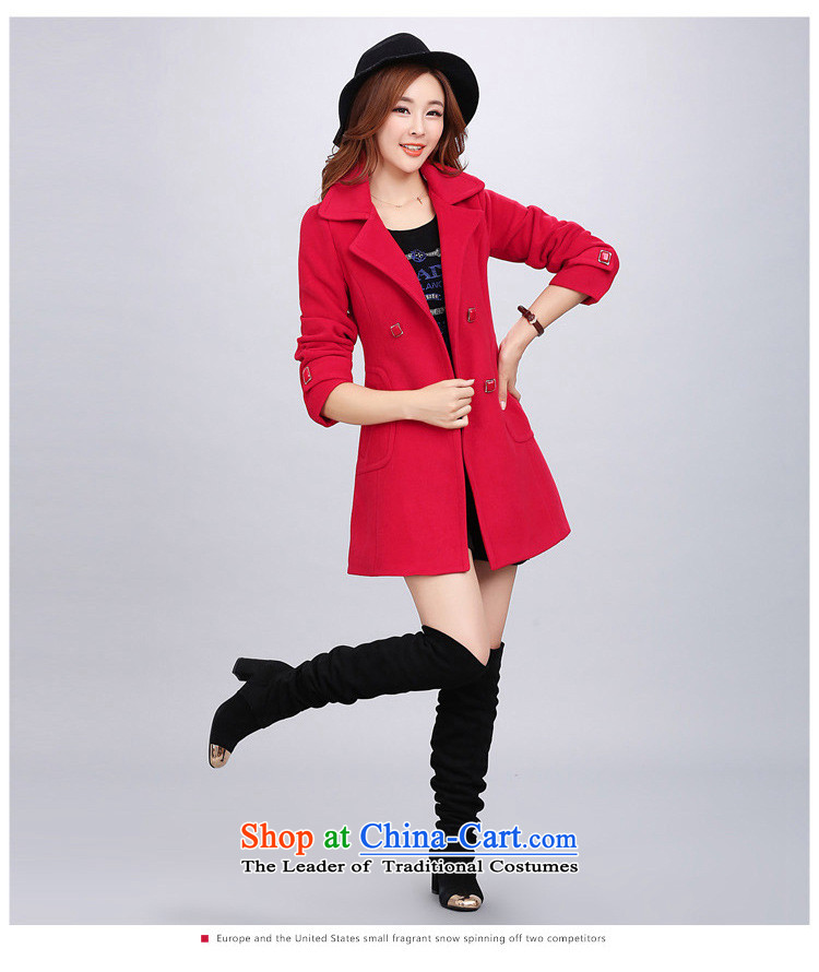 The nest products  2015 autumn and winter new women in Korean Long Hair Girl? a jacket with removable collar (A gross cotton Edition) Red L picture, prices, brand platters! The elections are supplied in the national character of distribution, so action, buy now enjoy more preferential! As soon as possible.