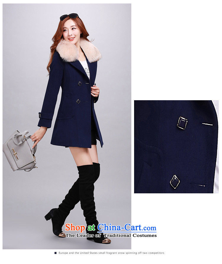 The nest products  2015 autumn and winter new women in Korean Long Hair Girl? a jacket with removable collar (A gross cotton Edition) Red L picture, prices, brand platters! The elections are supplied in the national character of distribution, so action, buy now enjoy more preferential! As soon as possible.