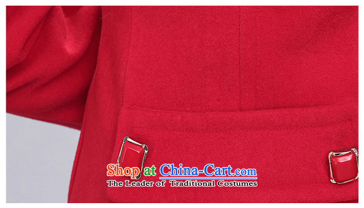 The nest products  2015 autumn and winter new women in Korean Long Hair Girl? a jacket with removable collar (A gross cotton Edition) Red L picture, prices, brand platters! The elections are supplied in the national character of distribution, so action, buy now enjoy more preferential! As soon as possible.