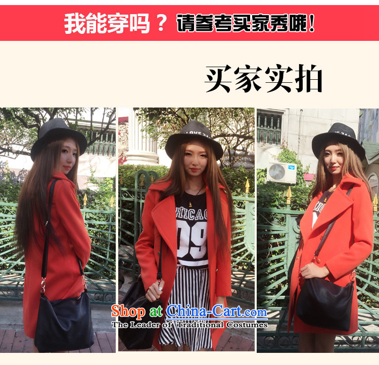 The state of the gross? 2015 autumn and winter coats female new larger female Korean Sau San double-in long hair a wool coat jacket female red-orange size standard picture in Tashkent, prices, brand platters! The elections are supplied in the national character of distribution, so action, buy now enjoy more preferential! As soon as possible.