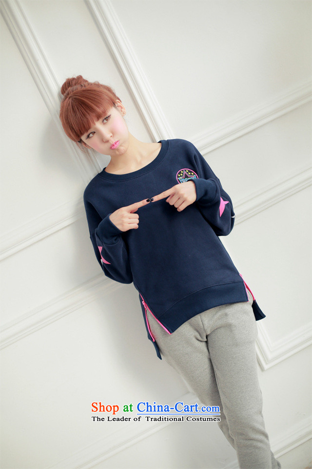 Lei Yu Hsuan larger women 2015 autumn and winter new Korean edition of the sportswear thick wool sweater stylish cartoon picture students Sau San video thin leisure wears female gray XL Photo, prices, brand platters! The elections are supplied in the national character of distribution, so action, buy now enjoy more preferential! As soon as possible.