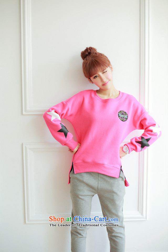 Lei Yu Hsuan larger women 2015 autumn and winter new Korean edition of the sportswear thick wool sweater stylish cartoon picture students Sau San video thin leisure wears female gray XL Photo, prices, brand platters! The elections are supplied in the national character of distribution, so action, buy now enjoy more preferential! As soon as possible.
