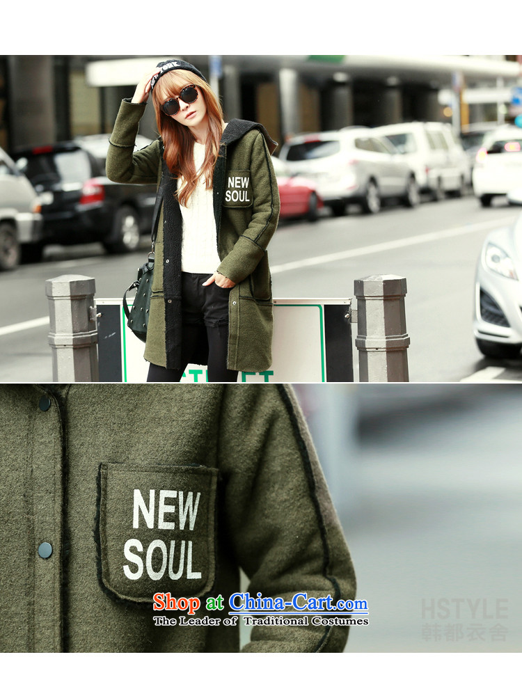 Korea has the Korean version of the Dag Hammarskjöld yi 2015 winter clothing new women's letter and video thin stamp gross?(2) Army green jacket LZ5829 M picture, prices, brand platters! The elections are supplied in the national character of distribution, so action, buy now enjoy more preferential! As soon as possible.