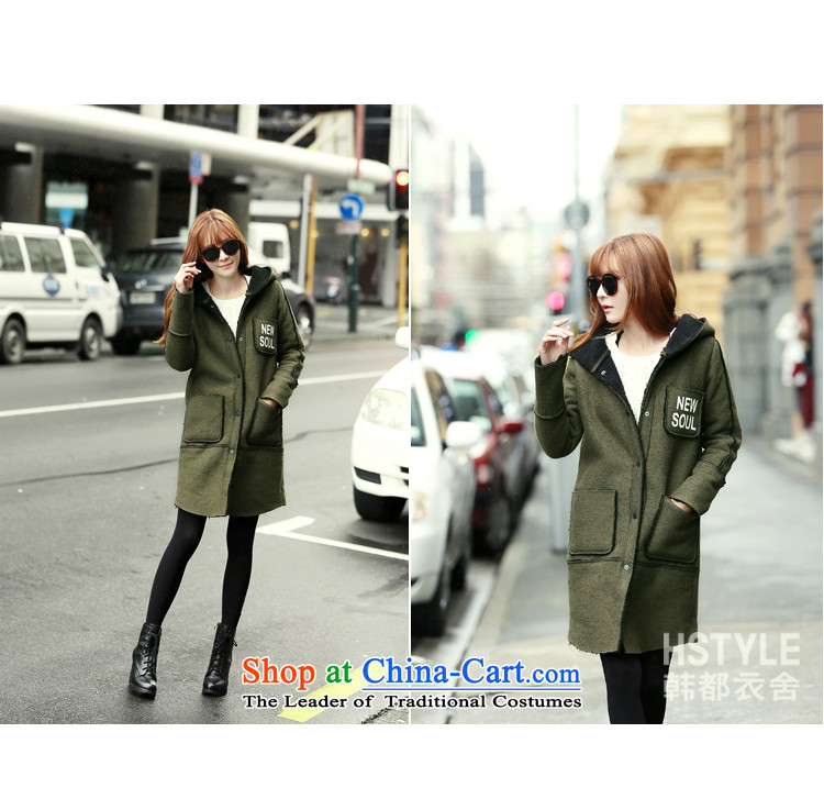 Korea has the Korean version of the Dag Hammarskjöld yi 2015 winter clothing new women's letter and video thin stamp gross?(2) Army green jacket LZ5829 M picture, prices, brand platters! The elections are supplied in the national character of distribution, so action, buy now enjoy more preferential! As soon as possible.