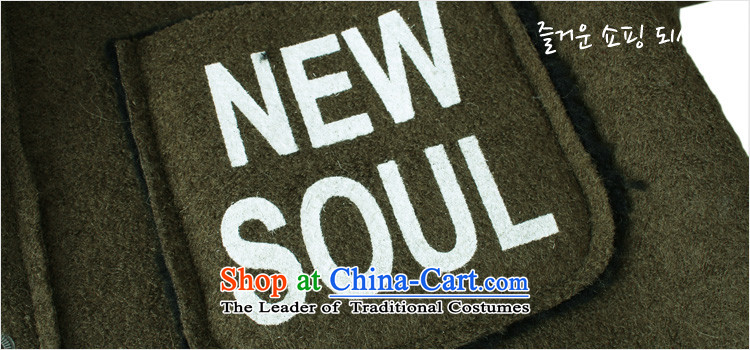 Korea has the Korean version of the Dag Hammarskjöld yi 2015 winter clothing new women's letter and video thin stamp gross?(2) Army green jacket LZ5829 M picture, prices, brand platters! The elections are supplied in the national character of distribution, so action, buy now enjoy more preferential! As soon as possible.