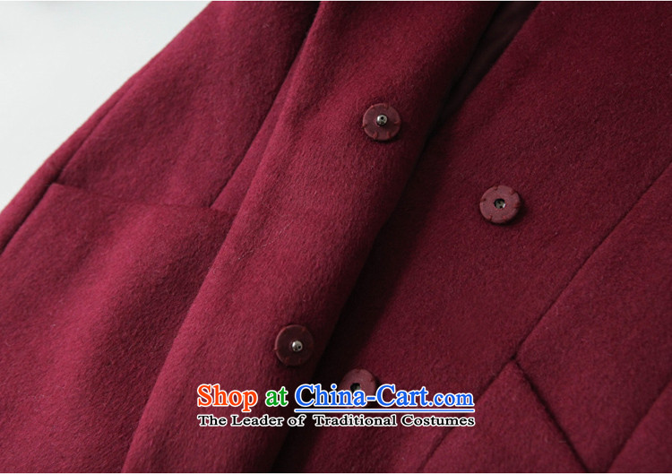 Install the latest Autumn 2015 Zz&ff) to increase the number of women in autumn and winter video thin thick mm200 Sau San catties a wool coat gross XXXXXL( wine Red Jacket is recommended 180-200 catty, prices, photo) Brand platters! The elections are supplied in the national character of distribution, so action, buy now enjoy more preferential! As soon as possible.