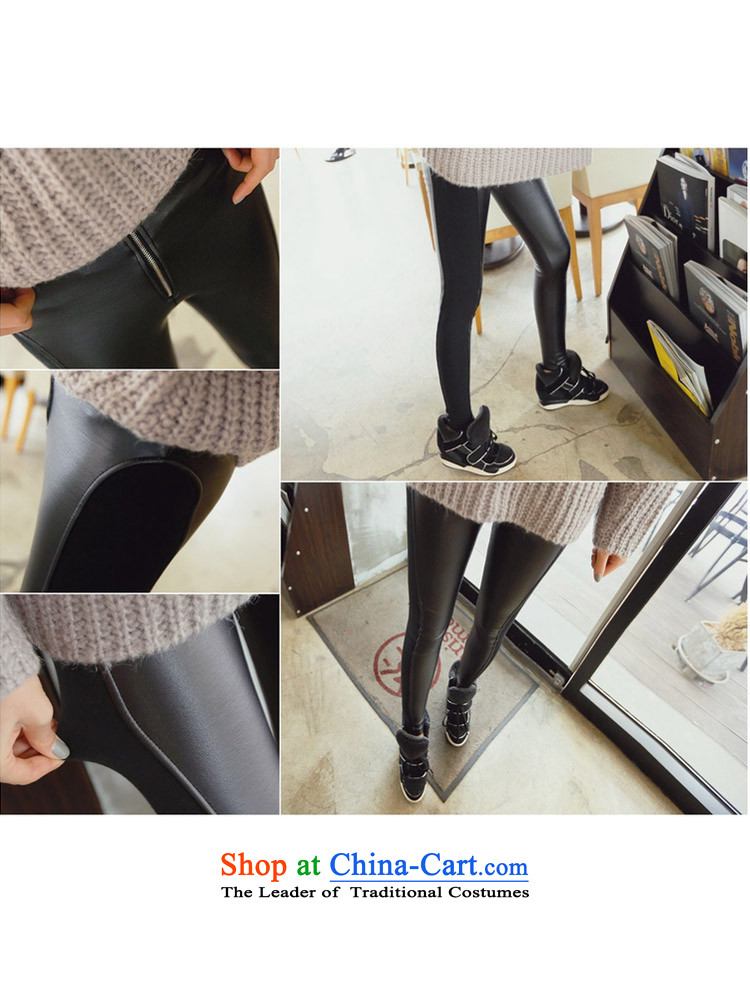 2015 Autumn and winter Zz&ff new larger female thick mm200 catty to xl ultra-elastic stitching pu leather pants, forming the black trousers XXXXXL( recommendations 180-200 catties) Picture, prices, brand platters! The elections are supplied in the national character of distribution, so action, buy now enjoy more preferential! As soon as possible.
