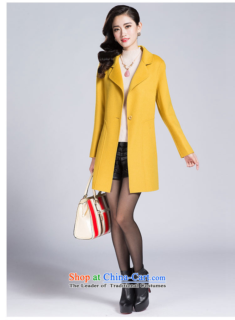 Card-SHAN NI 2015 autumn and winter new large double-side coats of Sau San long-sleeved sweater K1057 OL Yellow M picture, prices, brand platters! The elections are supplied in the national character of distribution, so action, buy now enjoy more preferential! As soon as possible.