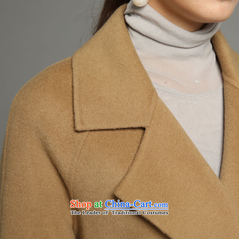 Palun Yu high-end double-side cashmere overcoat extension in the long strap 2015 winter new gross Ms. jacket? woolen coat pure colors to manually feed belt YD099 and color XL, Jimmy (palanyu parrain) , , , shopping on the Internet