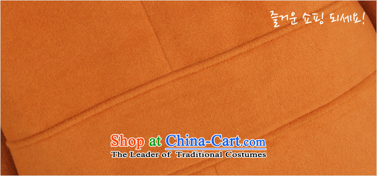 Korea has the Korean version of the Dag Hammarskjöld yi 2015 winter clothing new women's loose solid color round-neck collar video thin coat GD3209 gross? restaurant orange S picture, prices, brand platters! The elections are supplied in the national character of distribution, so action, buy now enjoy more preferential! As soon as possible.