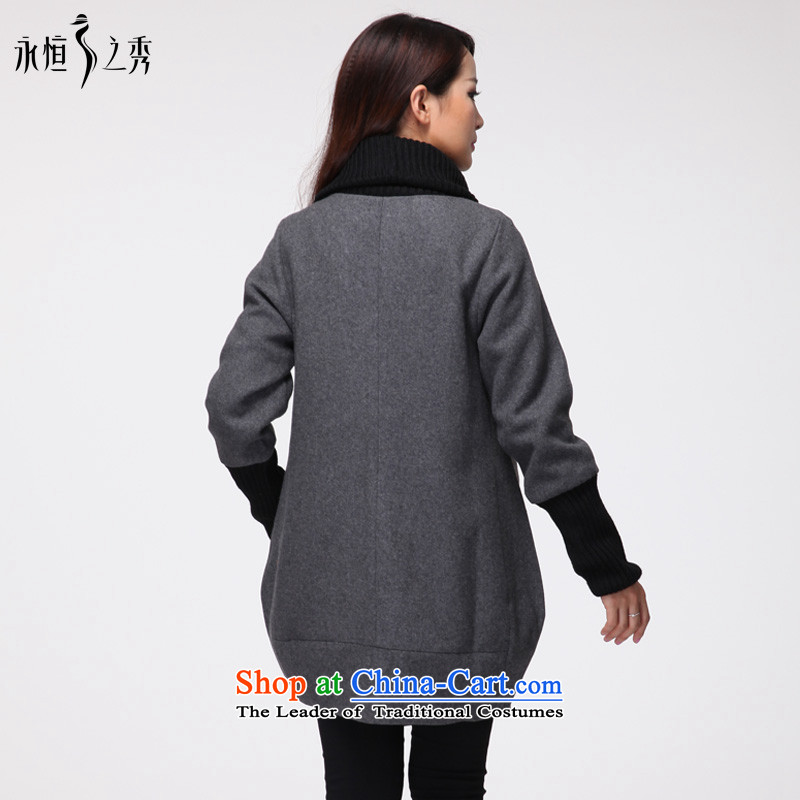 The Eternal Soo-to increase women's code gross? 2015 autumn and winter coats jacket with new product version won thick mm thick, Hin thin sister gross? LADIES CARDIGAN jacket gray 2XL, eternal Soo , , , shopping on the Internet