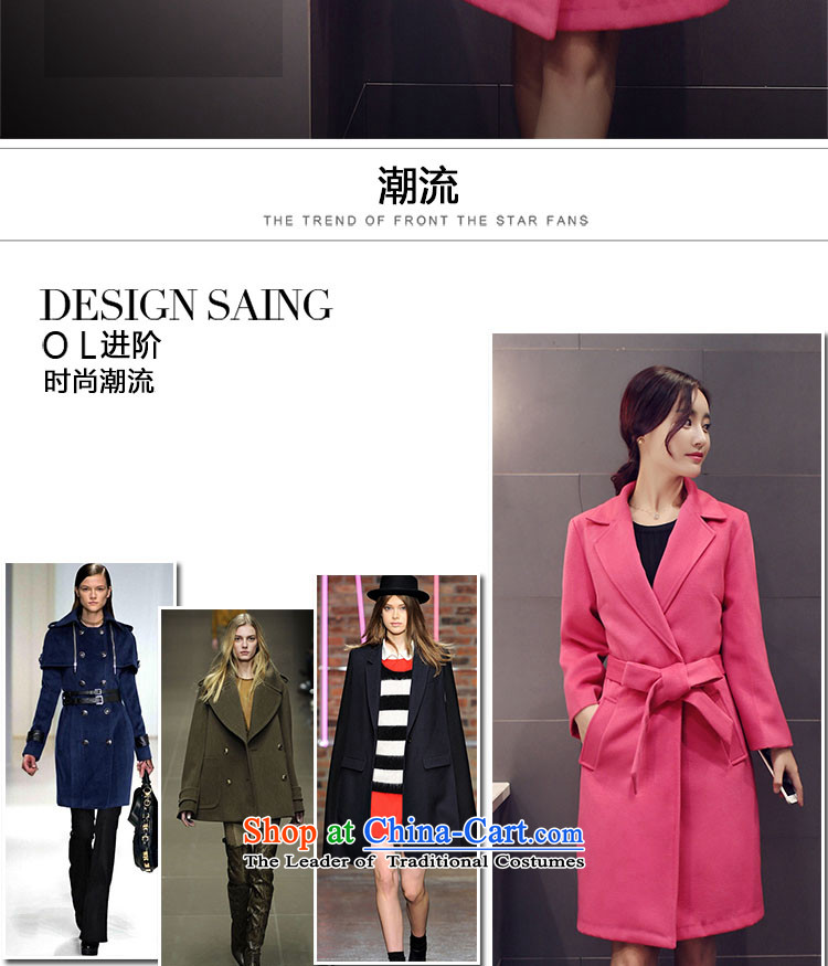 Yi Art 2015 autumn and winter New Sau San thick hair? female Korean version of the jacket long coats gross? female BOURDEAUX L picture, prices, brand platters! The elections are supplied in the national character of distribution, so action, buy now enjoy more preferential! As soon as possible.