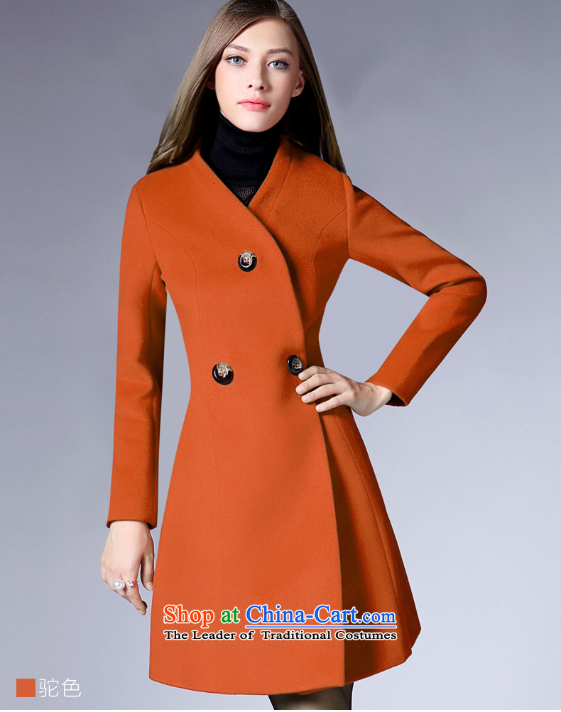 Zk Western women 2015 Autumn new stylish simplicity in gross? jacket long graphics thin hair Sau San a wool coat RED M picture, prices, brand platters! The elections are supplied in the national character of distribution, so action, buy now enjoy more preferential! As soon as possible.