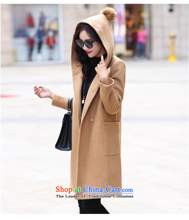 Blue Bell laugh 2015 autumn and winter new Korean version of female jacket coat gross? M9119 gray cells color M brand, prices, picture platters! The elections are supplied in the national character of distribution, so action, buy now enjoy more preferential! As soon as possible.