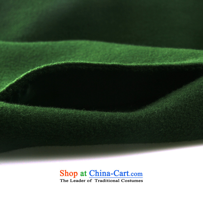 The Hon Audrey Eu Yuet-yung 2015 9POKWAI/ winter clothing new minimalist lapel loose long double-side coats , L, 8Ms Audrey EU-green (POKWAI) , , , shopping on the Internet