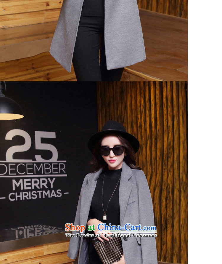 The 2015 autumn and winter-hee load new Korean fashion is a grain long overcoat so gross plus female BOURDEAUX M picture, prices, brand platters! The elections are supplied in the national character of distribution, so action, buy now enjoy more preferential! As soon as possible.
