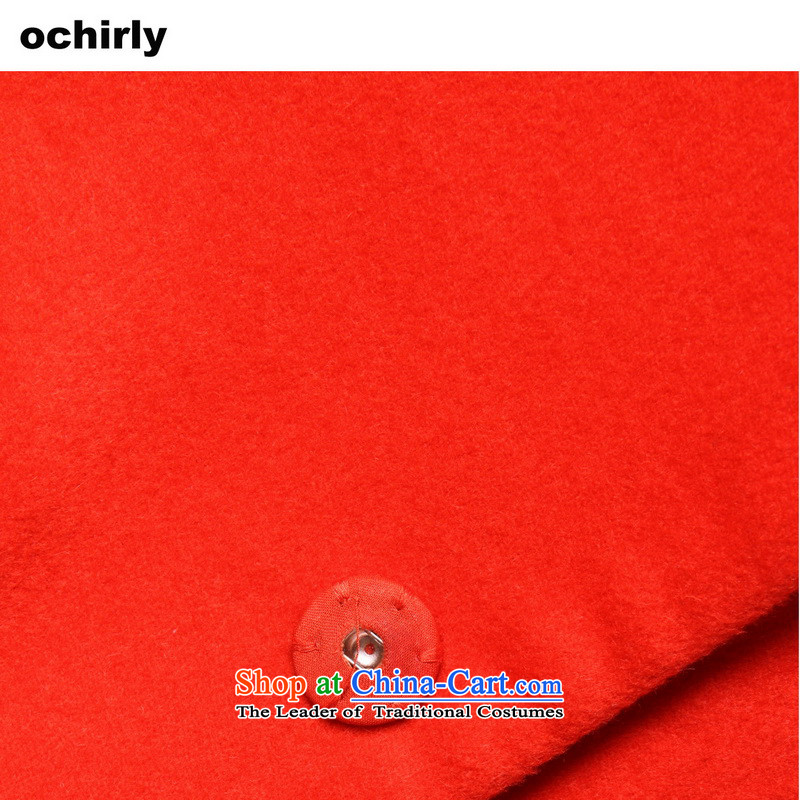 When the Euro 2015 Power ochirly new female long auricle of autumn-wool overcoats 1153342630? XS(155/80A), 120 Europe, red force (ochirly) , , , shopping on the Internet