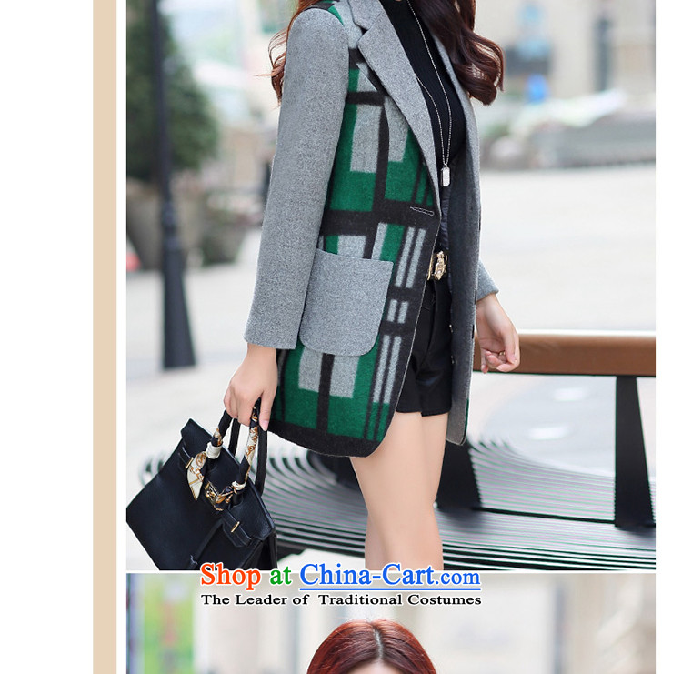 Theresa 2015 autumn and winter Trojan new women's gross is a wool coat jacket Korean trendy new products? coats female green L picture, prices, brand platters! The elections are supplied in the national character of distribution, so action, buy now enjoy more preferential! As soon as possible.