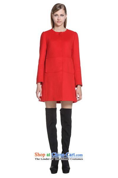 The new Europe, ochirly female round-neck collar loose in pure color long wool coat 1143346140? The Red 120 pictures, prices, XS(155/80A) brand platters! The elections are supplied in the national character of distribution, so action, buy now enjoy more preferential! As soon as possible.