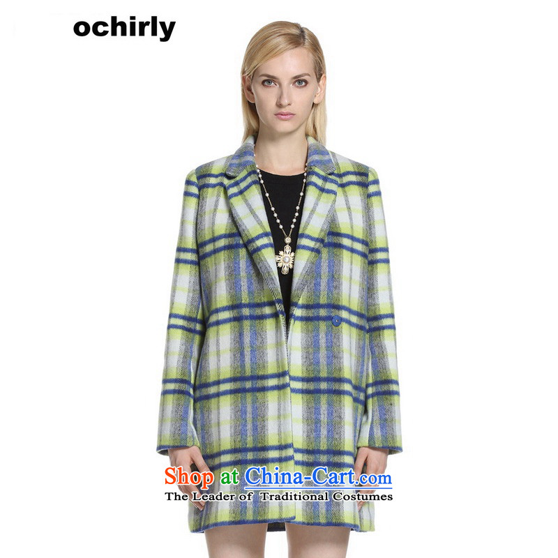 The new Europe, ochirly female suits for grid in loose long wool coat 1143346240? The Green Grid L_170_92a_ 779