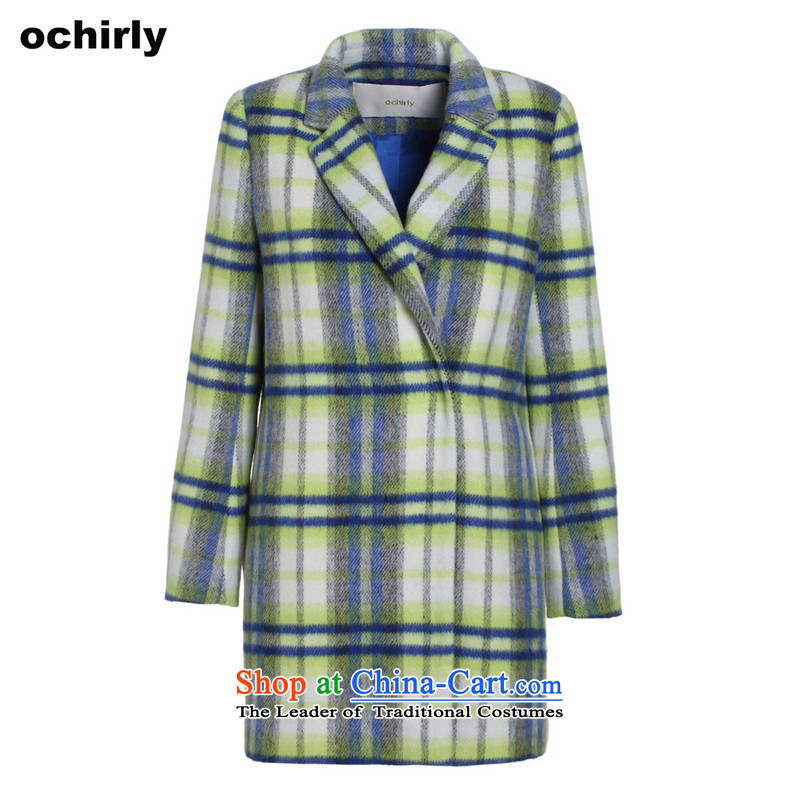 The new Europe, ochirly female suits for grid in loose long wool coat 1143346240? The Green Grid L(170/92a), Europe, 779 (ochirly) , , , shopping on the Internet