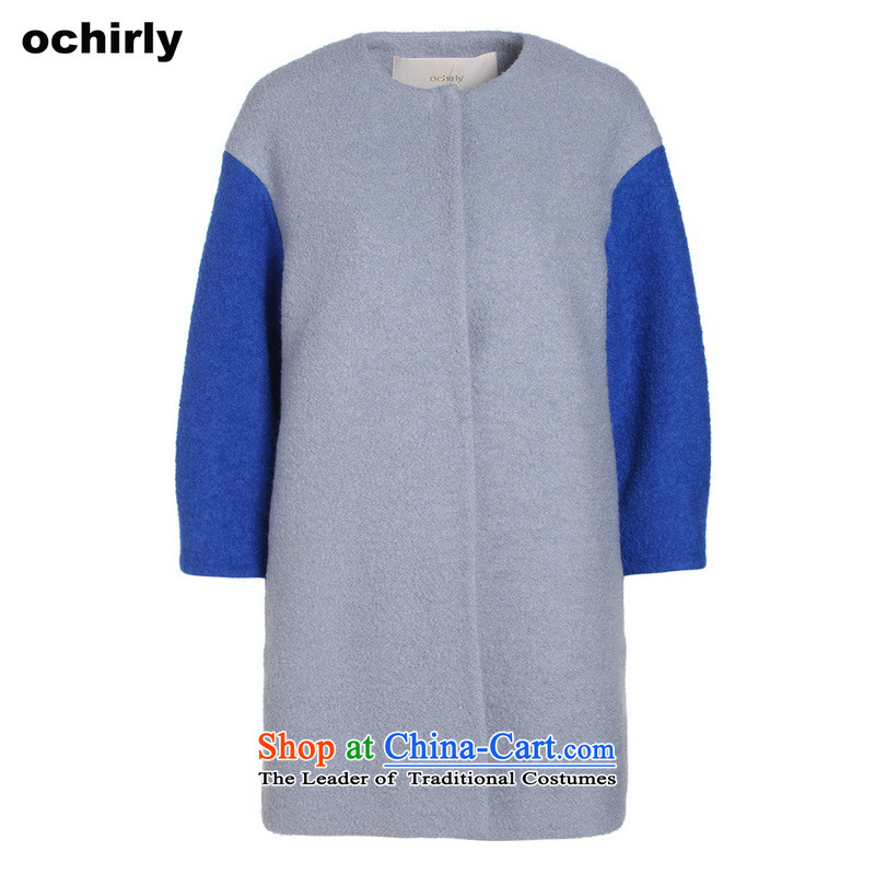The new Europe, ochirly women in loose stitching long-wool? jacket auricle 1143346230 M(165/88A), 080 Europe, light gray (ochirly) , , , shopping on the Internet