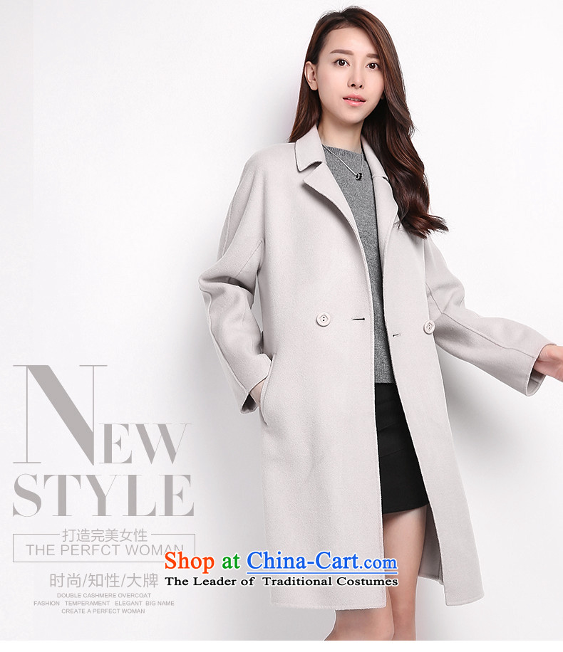 Hengyuan Cheung woolen coat girl in gross? jacket long double-side coats tether strap buckle around a grain of wool a wool coat light gray S picture, prices, brand platters! The elections are supplied in the national character of distribution, so action, buy now enjoy more preferential! As soon as possible.