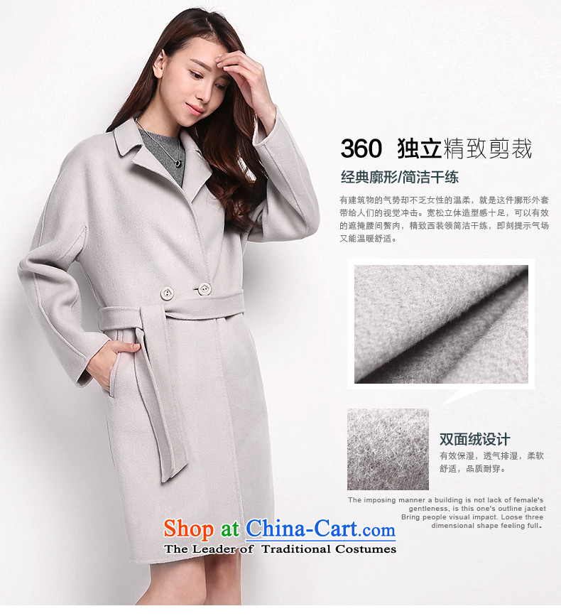 Hengyuan Cheung woolen coat girl in gross? jacket long double-side coats tether strap buckle around a grain of wool a wool coat light gray S picture, prices, brand platters! The elections are supplied in the national character of distribution, so action, buy now enjoy more preferential! As soon as possible.