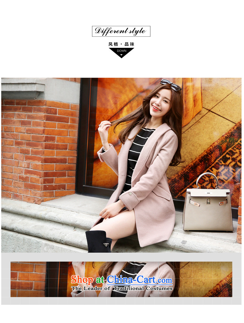 The Paradise 2015 winter new Korean style suit Sau San Pink Winter Sweater pink leather jacket? M picture, prices, brand platters! The elections are supplied in the national character of distribution, so action, buy now enjoy more preferential! As soon as possible.