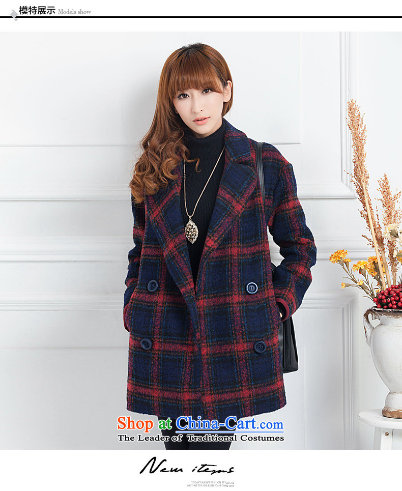 Diana's winter coats female autumn and winter latticed gross? Long butted thick a wool coat women 1032 Grid M picture, prices, brand platters! The elections are supplied in the national character of distribution, so action, buy now enjoy more preferential! As soon as possible.