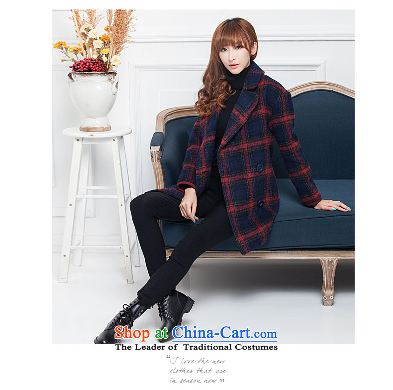 Diana's winter coats female autumn and winter latticed gross? Long butted thick a wool coat women 1032 Grid M picture, prices, brand platters! The elections are supplied in the national character of distribution, so action, buy now enjoy more preferential! As soon as possible.