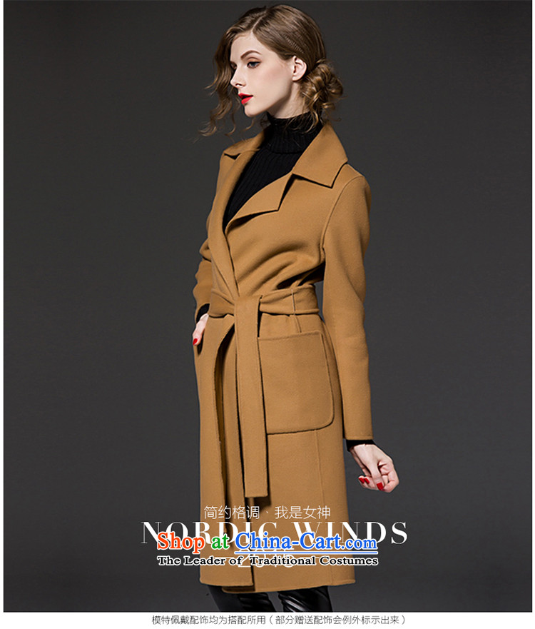 The Nordic wind cashmere overcoat girl of autumn and winter 2015 new products for women in Europe and the solid color long lapel pockets bow tie strap gross and female color jacket? XL Photo, prices, brand platters! The elections are supplied in the national character of distribution, so action, buy now enjoy more preferential! As soon as possible.