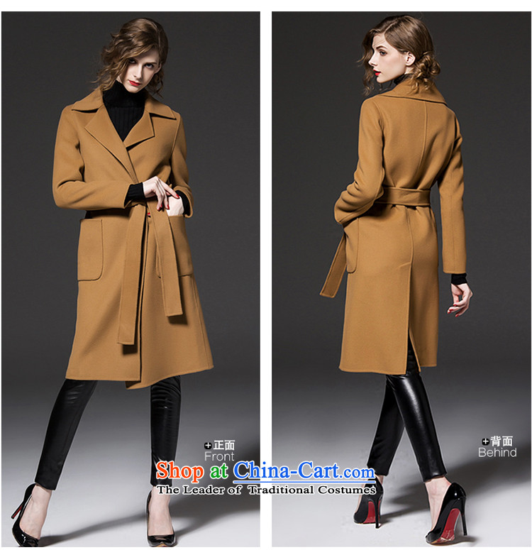 The Nordic wind cashmere overcoat girl of autumn and winter 2015 new products for women in Europe and the solid color long lapel pockets bow tie strap gross and female color jacket? XL Photo, prices, brand platters! The elections are supplied in the national character of distribution, so action, buy now enjoy more preferential! As soon as possible.