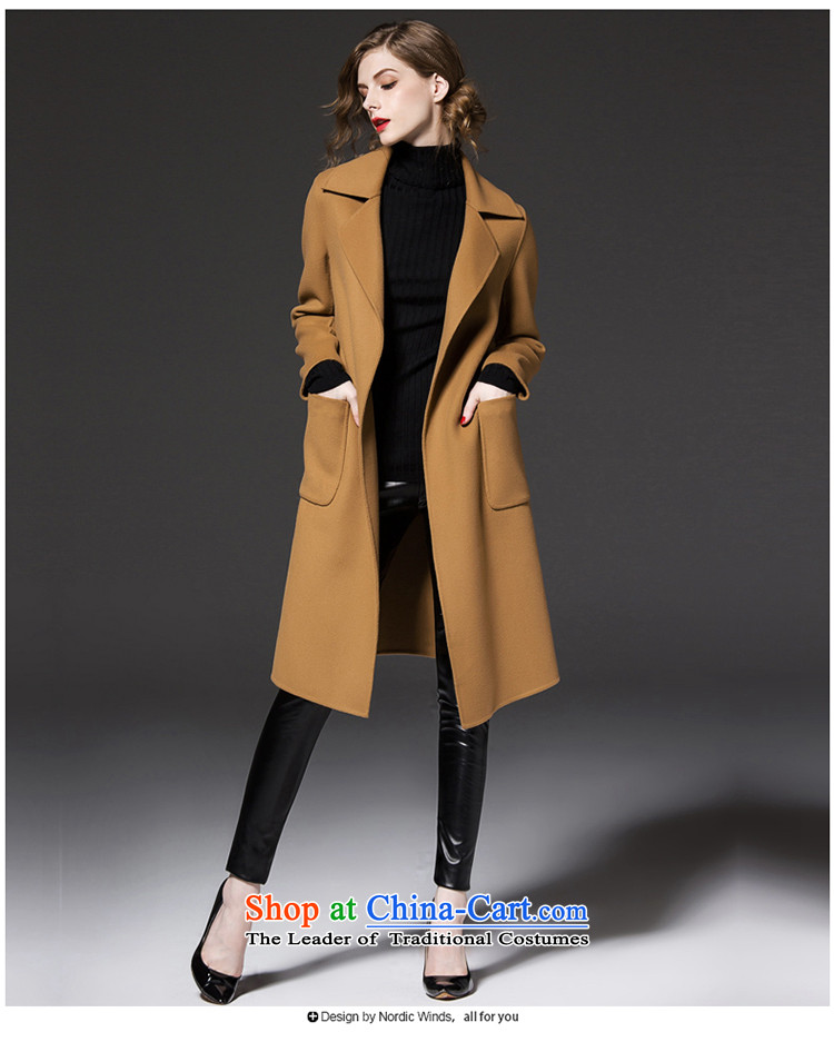 The Nordic wind cashmere overcoat girl of autumn and winter 2015 new products for women in Europe and the solid color long lapel pockets bow tie strap gross and female color jacket? XL Photo, prices, brand platters! The elections are supplied in the national character of distribution, so action, buy now enjoy more preferential! As soon as possible.