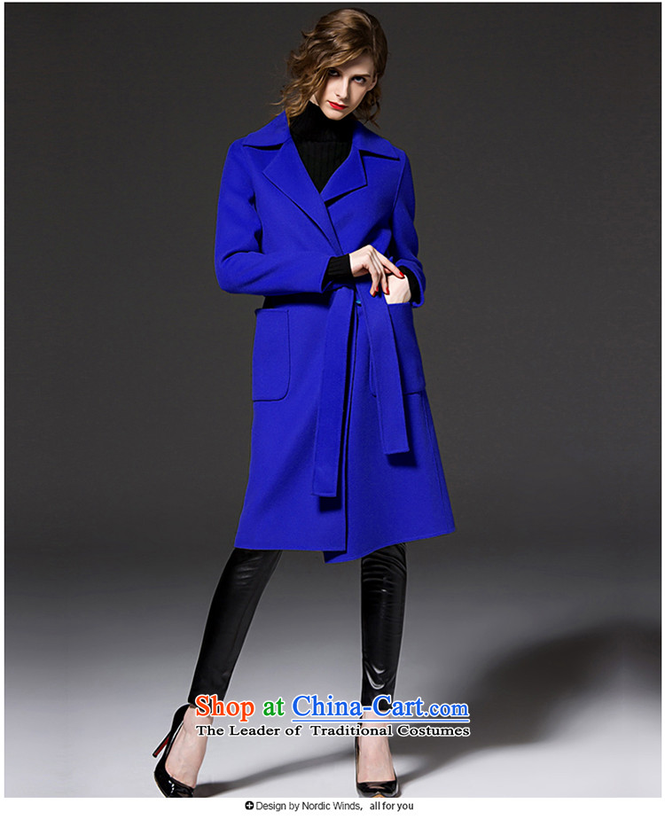 The Nordic wind cashmere overcoat girl of autumn and winter 2015 new products for women in Europe and the solid color long lapel pockets bow tie strap gross and female color jacket? XL Photo, prices, brand platters! The elections are supplied in the national character of distribution, so action, buy now enjoy more preferential! As soon as possible.