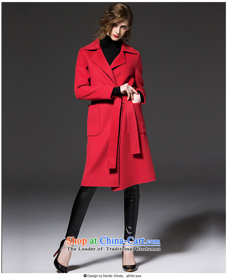 The Nordic wind cashmere overcoat girl of autumn and winter 2015 new products for women in Europe and the solid color long lapel pockets bow tie strap gross and female color jacket? XL Photo, prices, brand platters! The elections are supplied in the national character of distribution, so action, buy now enjoy more preferential! As soon as possible.