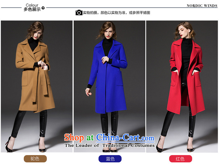 The Nordic wind cashmere overcoat girl of autumn and winter 2015 new products for women in Europe and the solid color long lapel pockets bow tie strap gross and female color jacket? XL Photo, prices, brand platters! The elections are supplied in the national character of distribution, so action, buy now enjoy more preferential! As soon as possible.