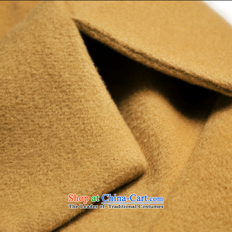 The Nordic wind cashmere overcoat girl of autumn and winter 2015 new products for women in Europe and the solid color long lapel pockets bow tie strap gross and female color jacket? xl,nordic winds,,, shopping on the Internet