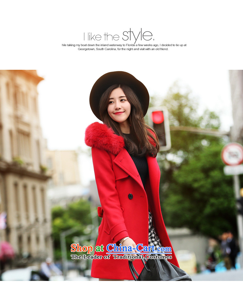 Gross? female Korean jacket awakening paradise 2015 winter clothing in New Sau San long double-a wool coat light and color pictures, prices, S brand platters! The elections are supplied in the national character of distribution, so action, buy now enjoy more preferential! As soon as possible.
