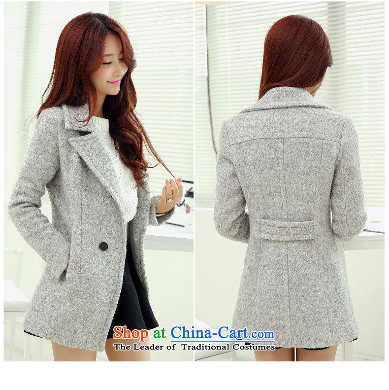 Yi Code 0001 gross girls jacket? Long 2015 Fall/Winter Collections new Korean fashion thick han bum Sau San winter a wool coat wine red M picture, prices, brand platters! The elections are supplied in the national character of distribution, so action, buy now enjoy more preferential! As soon as possible.