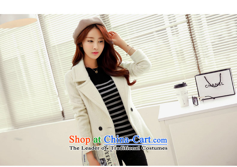 Yi Code 0001 gross girls jacket? Long 2015 Fall/Winter Collections new Korean fashion thick han bum Sau San winter a wool coat wine red M picture, prices, brand platters! The elections are supplied in the national character of distribution, so action, buy now enjoy more preferential! As soon as possible.